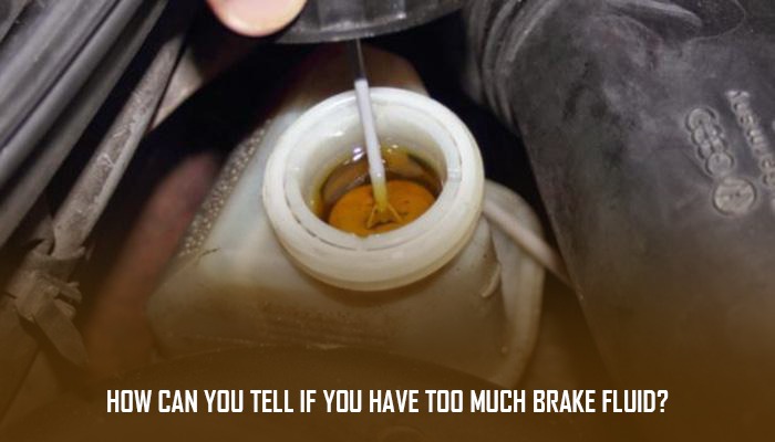 HOW CAN YOU TELL IF YOU HAVE TOO MUCH BRAKE FLUID