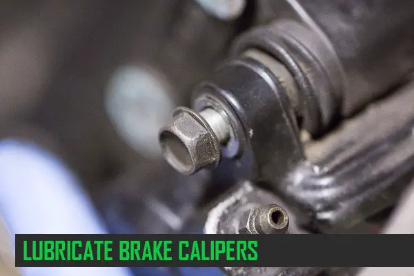 lubricant brake calipers