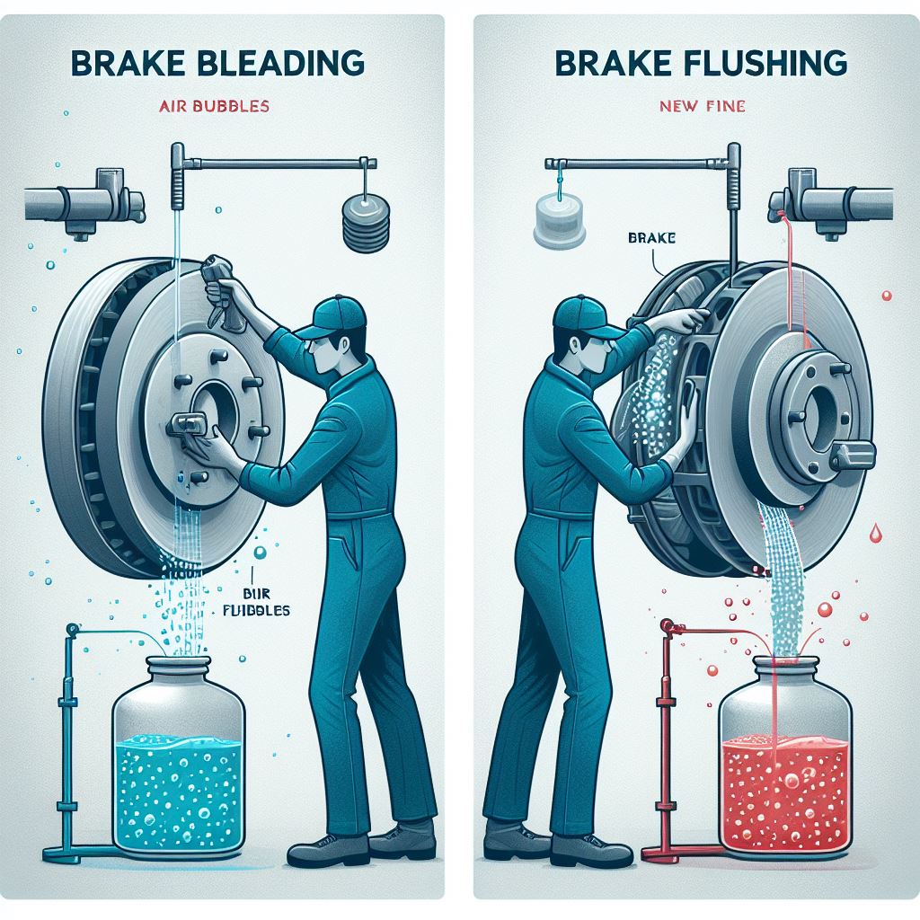 Difference Between a Brake Bleed and Flush: